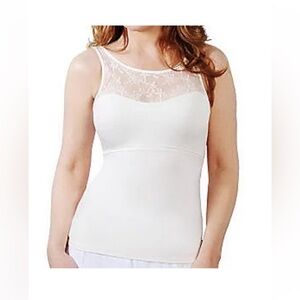 Spanx Hide & Sleek Lace Bateau Cami Tank Top